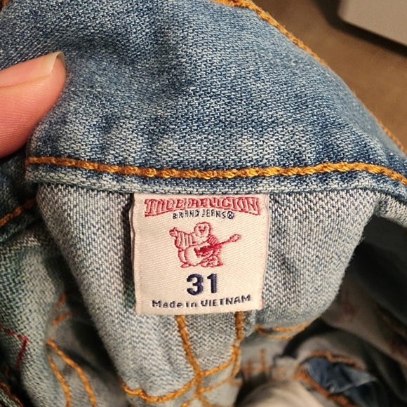 True Religion Mens Straight Jeans Size 31, Inseam 32" - Picture 3 of 10